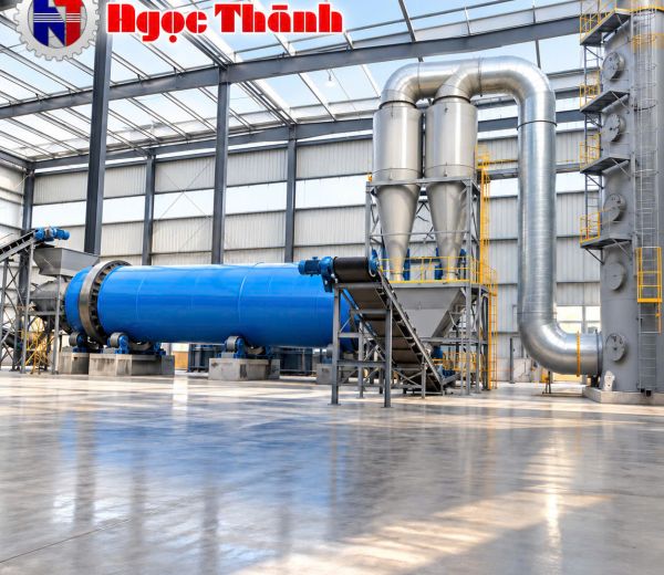 Máy sấy trống quay sấy mùn cưa