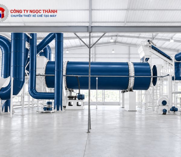 Máy sấy trống quay sấy mùn cưa