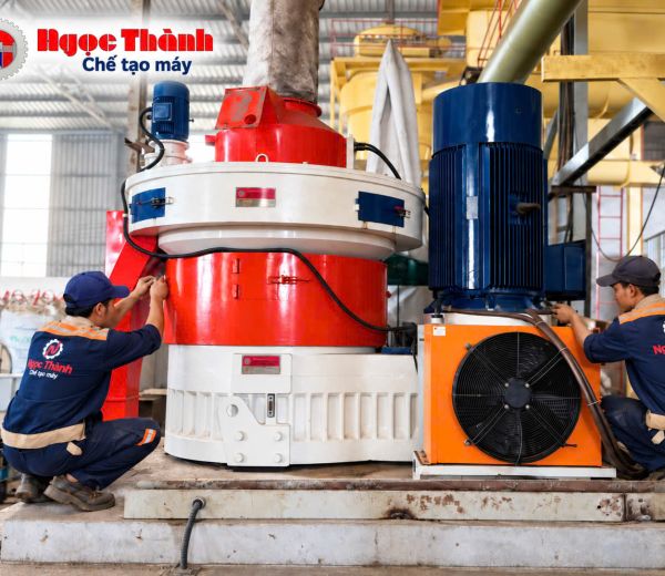 Máy ép viên nén rác thải công nghiệp 