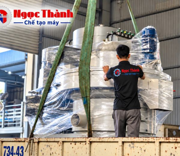Máy ép viên nén rác thải công nghiệp 