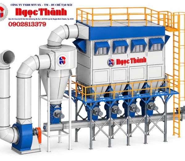 Hệ thống dây chuyền hút và xử lý bụi công nghiệp 
