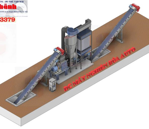 Máy nghiền dăm gỗ, mùn cưa 