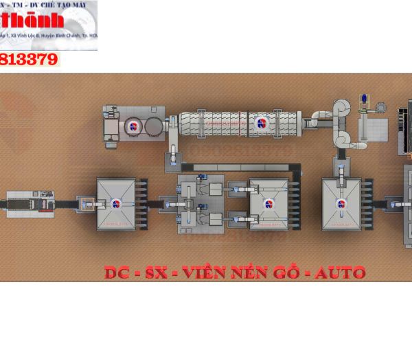 Dây chuyền sản xuất viên nén gỗ 